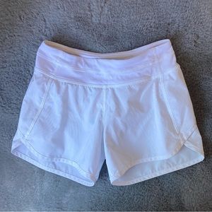 Ivivva by Lululemon Girls White Athletic Shorts
